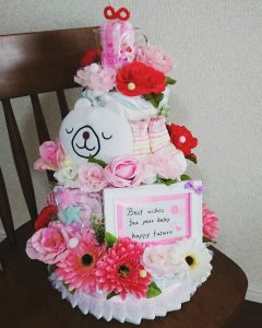 平塚市　ハンドメイドおむつケーキ